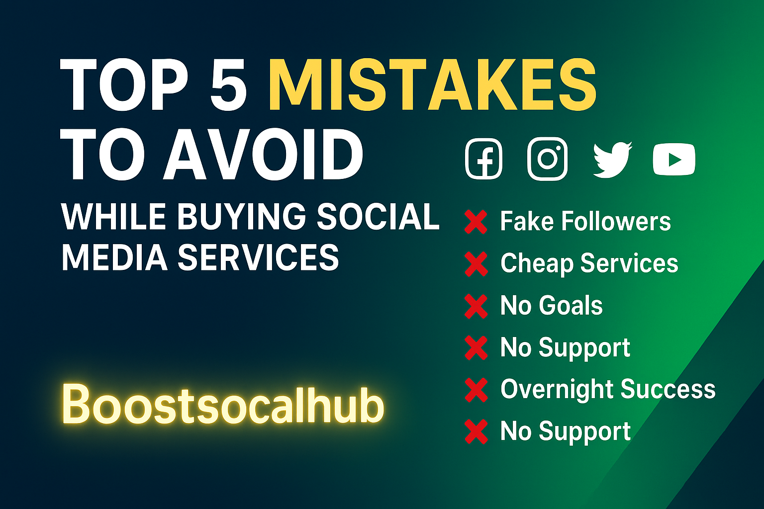 Top 5 Mistakes to Avoid While Buying Social Media Services