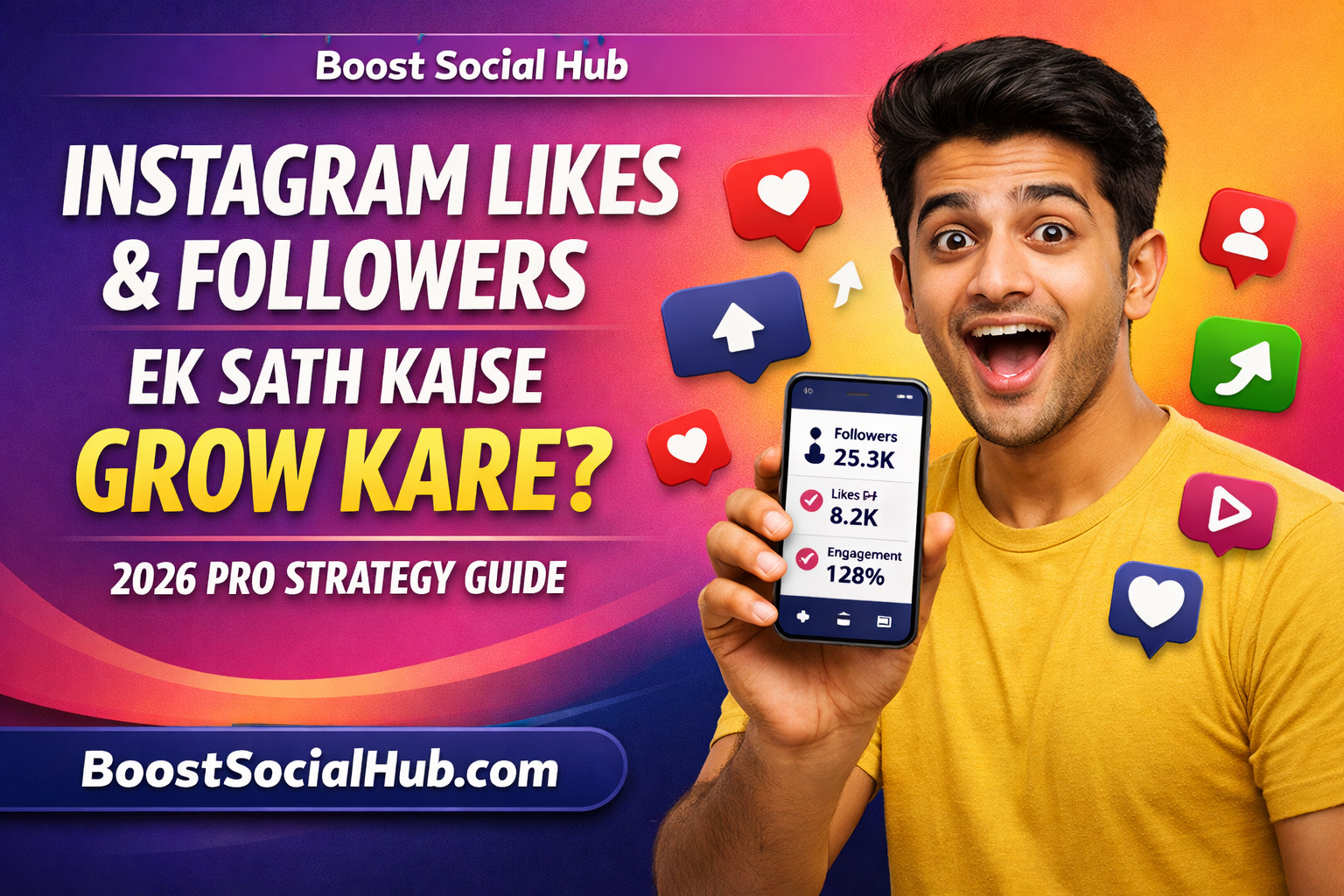 Instagram Likes Aur Followers Ek Sath Kaise Grow Kare (2026 Pro Strategy Guide)